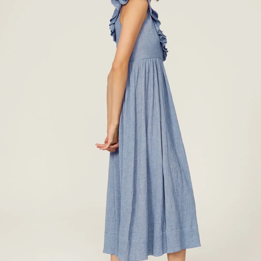 Hatch Blue Ruffle Maxi Dress - Picture 2 of 5